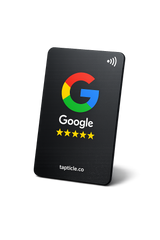 Tapticle Matte Black NFC Google Review Card