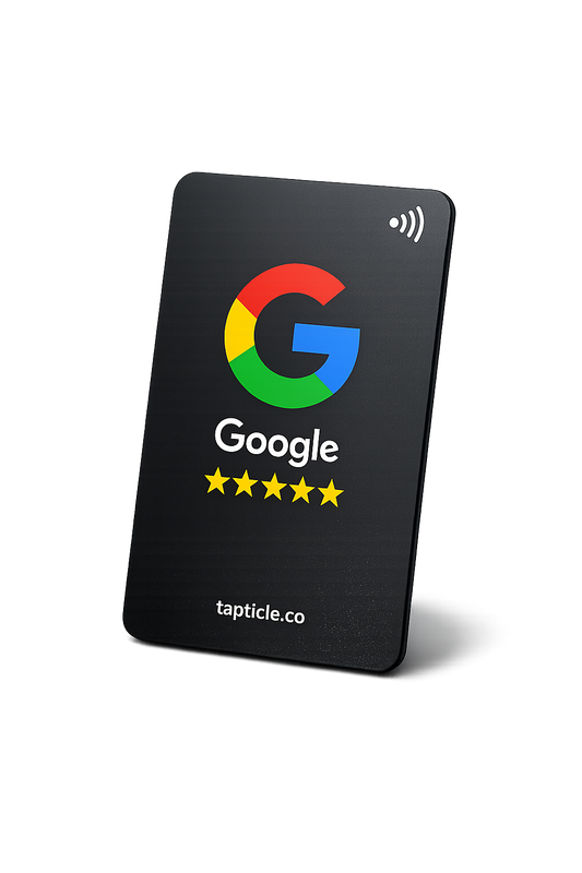 Tapticle Matte Black NFC Google Review Card